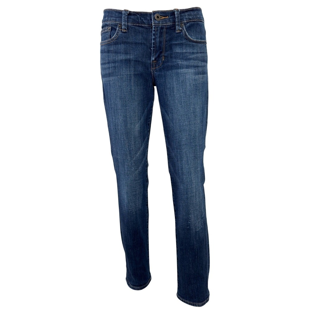 Lucky Brand Sweet Straight Jeans Womens 2/26‎ Dark Wash Blue Denim Stretch Jeans
